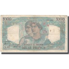 Francia, 1000 Francs, Minerve et Hercule, 1948-05-27, B+, Fayette:41.21, KM:130b