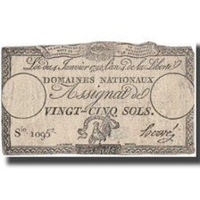 France, 25 Sols, 1792, Hervé, 1792-01-04, VF(30-35), KM:A55