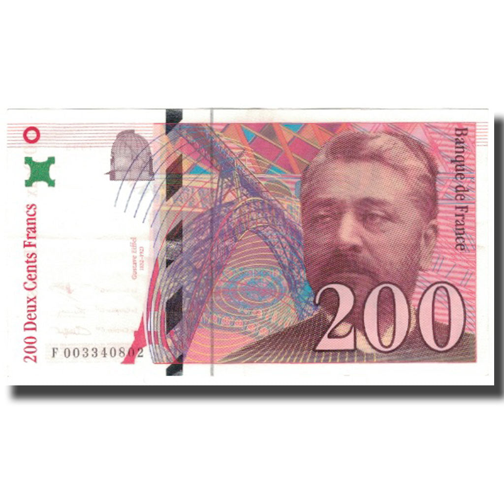 Frankrijk, 200 Francs, Eiffel, 1995, TTB+, Fayette:75.1, KM:159a