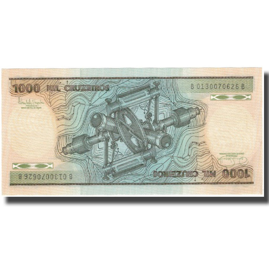 Banconote, Brasile, 1000 Cruzeiros, KM:201b, SPL