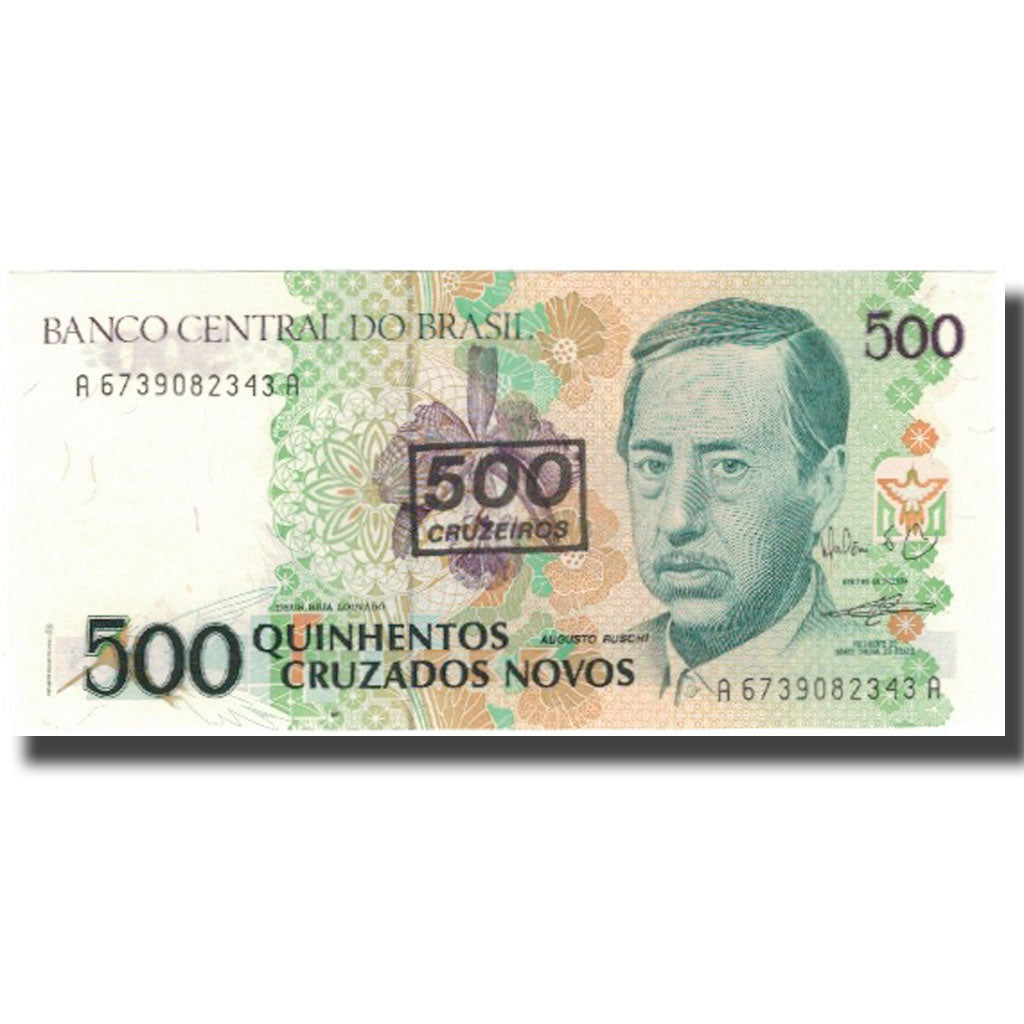 Banknote, Brazil, 500 Cruzeiros on 500 Cruzados Novos, KM:226b, UNC(65-70)