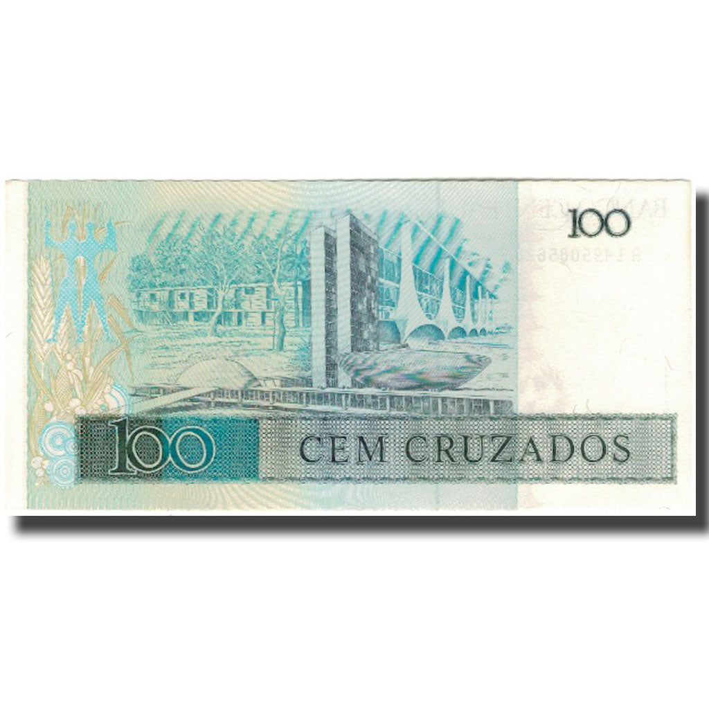 Banknote, Brazil, 100 Cruzados, KM:211b, UNC(63)