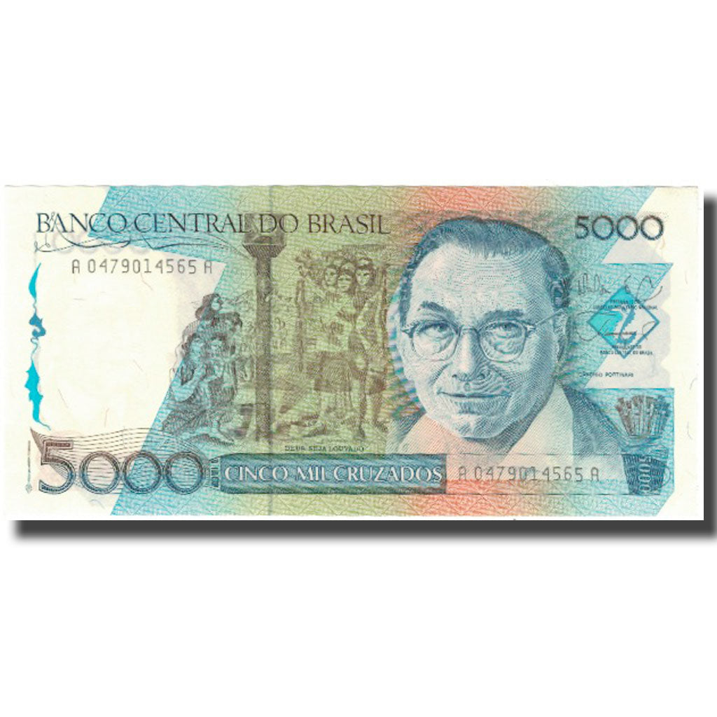 Banknote, Brazil, 5000 Cruzados, KM:214a, UNC(65-70)