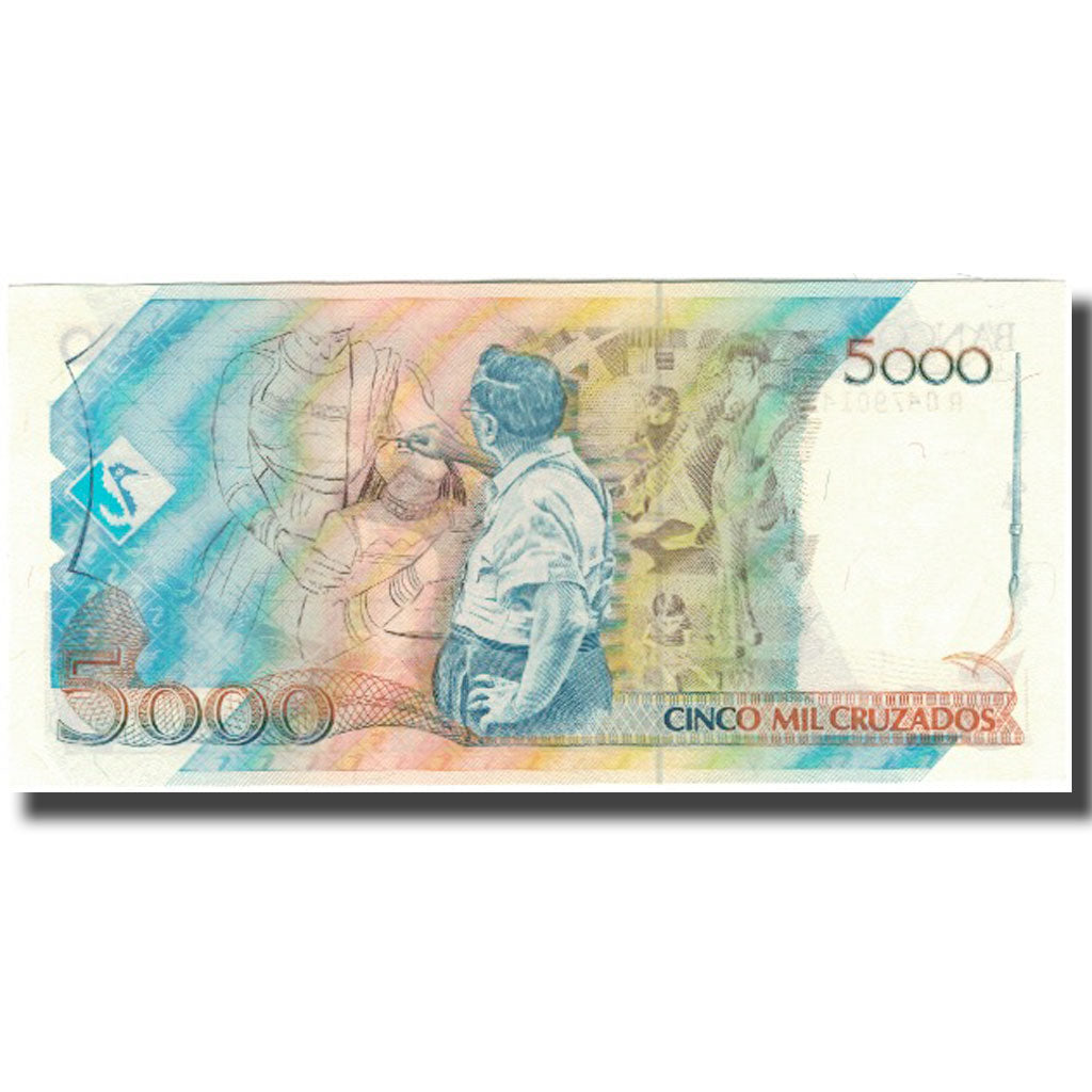 Banknote, Brazil, 5000 Cruzados, KM:214a, UNC(65-70)