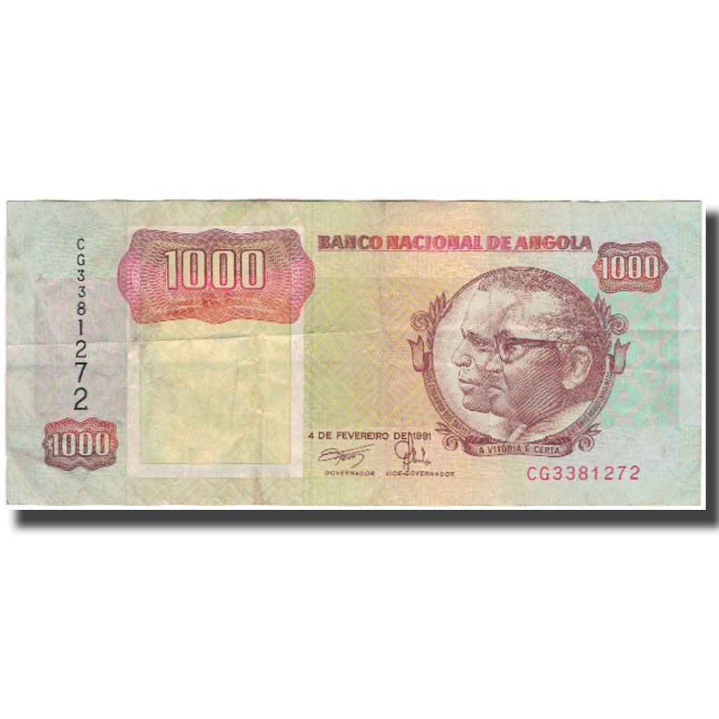 Banknote, Angola, 1000 Kwanzas, 1991-02-04, KM:129b, VF(20-25)
