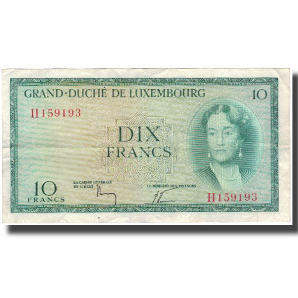 Billete, 10 Francs, Luxemburgo, KM:48a, BC+