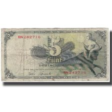 Banknot, Niemcy - RFN, 5 Deutsche Mark, 1948-12-09, KM:13i, F(12-15)