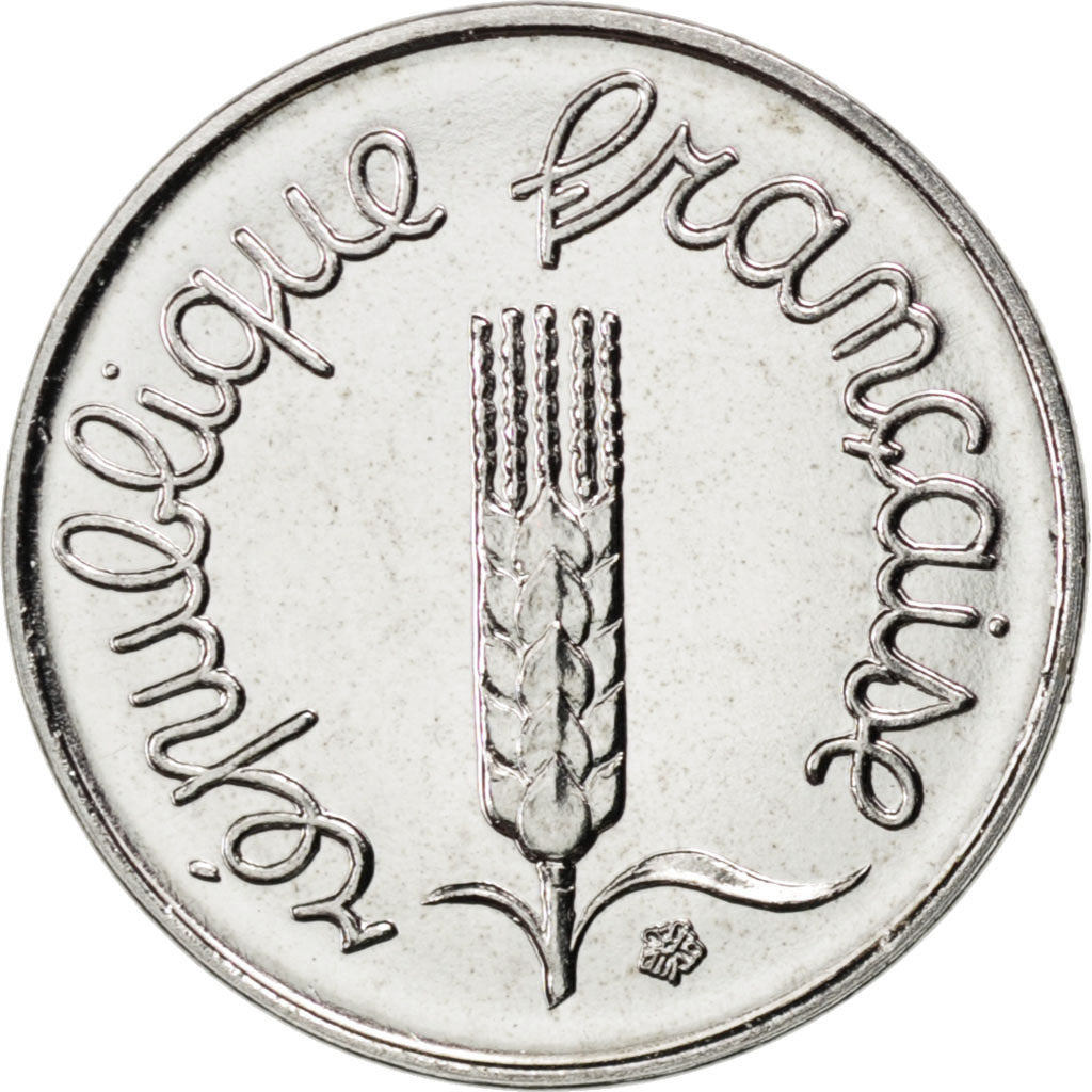 FRANCE, Épi, Centime, 1993, Paris, KM #928, MS(65-70), Stainless Steel, 15, ...