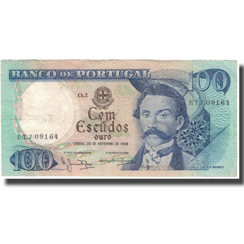 Banknote, Portugal, 100 Escudos, 1965-11-30, KM:169a, VF(30-35)
