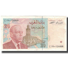 Banknot, Maroko, 20 Dirhams, 1996, KM:67a, AU(50-53)