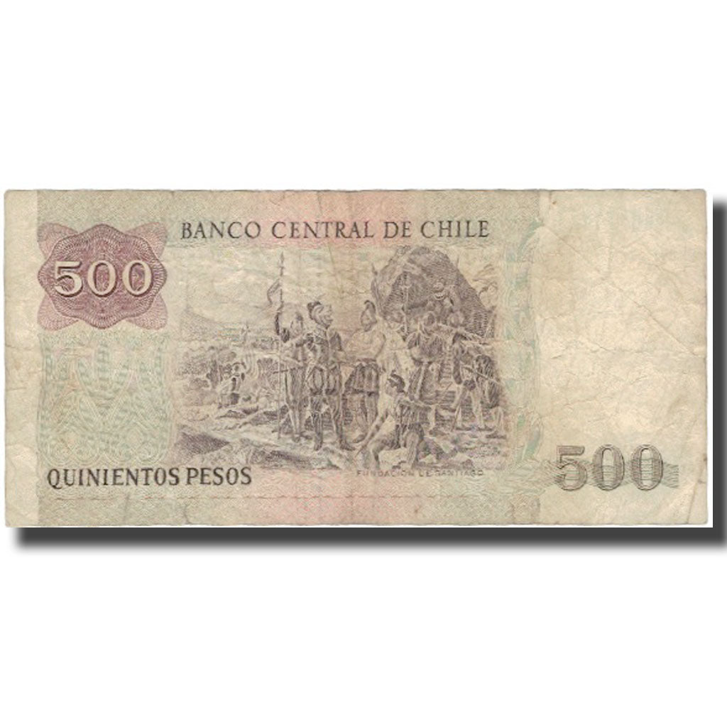 Billete, 500 Pesos, 1995, Chile, KM:153e, BC