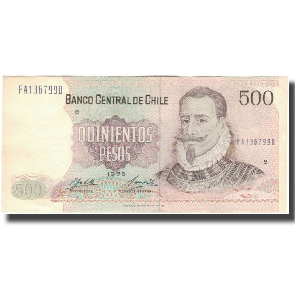 Billete, 500 Pesos, 1995, Chile, KM:153e, MBC+