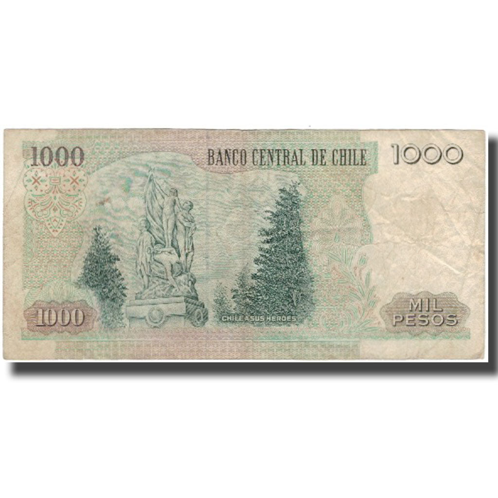 Banknote, Chile, 1000 Pesos, 1995, KM:154f, VF(20-25)
