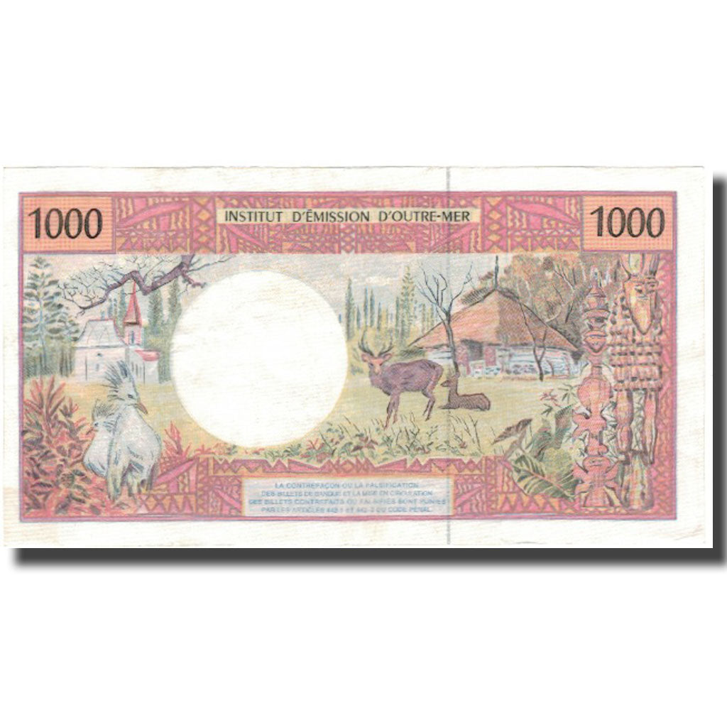 Banknote, French Pacific Territories, 1000 Francs, KM:2b, EF(40-45)