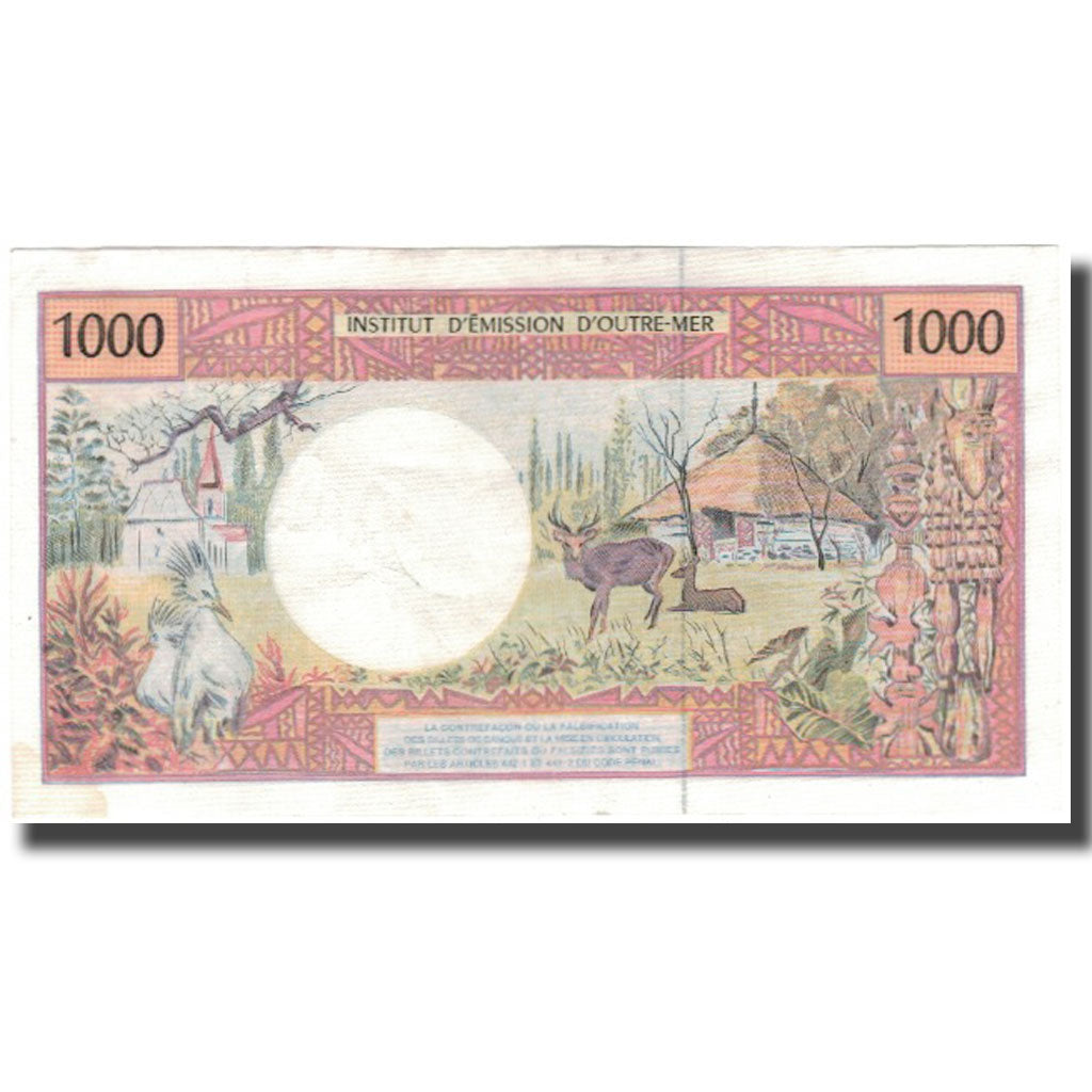 Banknote, French Pacific Territories, 1000 Francs, KM:2b, EF(40-45)
