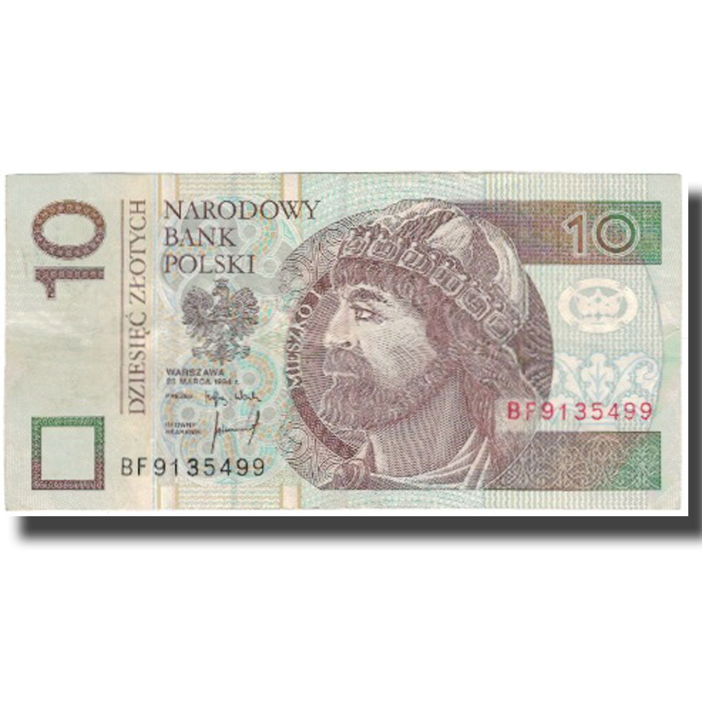 Banknote, Poland, 10 Zlotych, 1994-03-25, KM:173a, AU(50-53)
