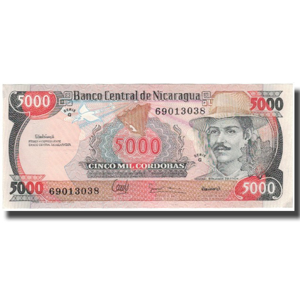 Billete, 5000 Cordobas, Nicaragua, KM:157, UNC