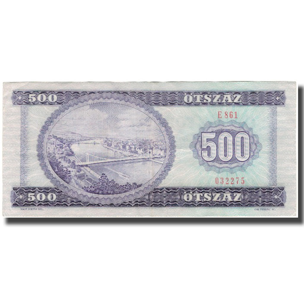 Billete, 500 Forint, 1990, Hungría, KM:175a, MBC