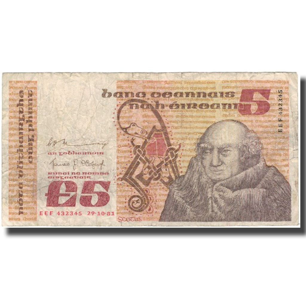 Banconote, Irlanda - Repubblica, 5 Pounds, 1981-10-29, KM:71c, B+