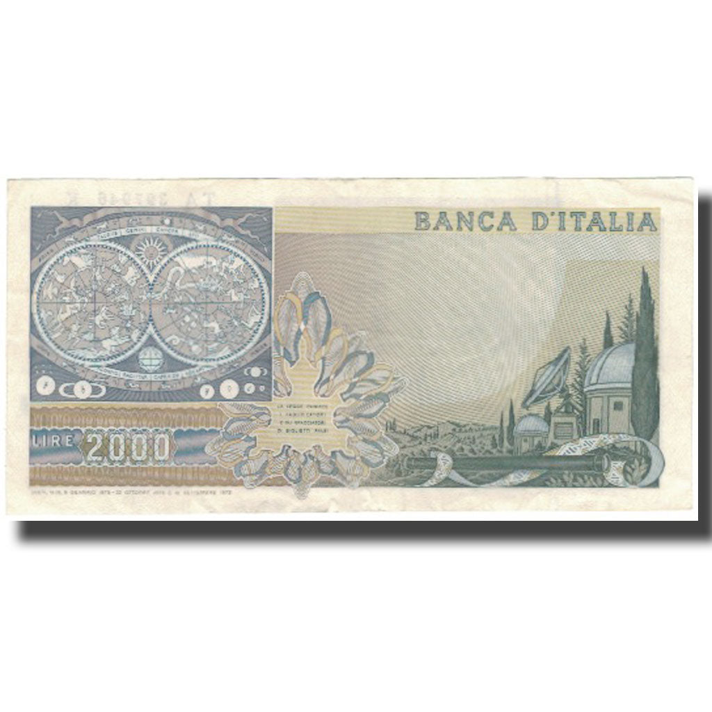 Biljet, Italië, 2000 Lire, KM:103b, TTB