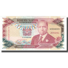 Banknote, Kenya, 50 Shillings, 1990-10-10, KM:26a, AU(55-58)