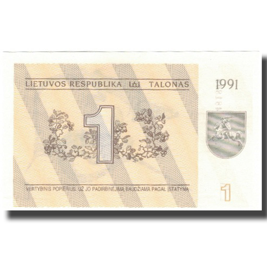 Geldschein, Lithuania, 1 (Talonas), 1991, KM:32b, UNZ