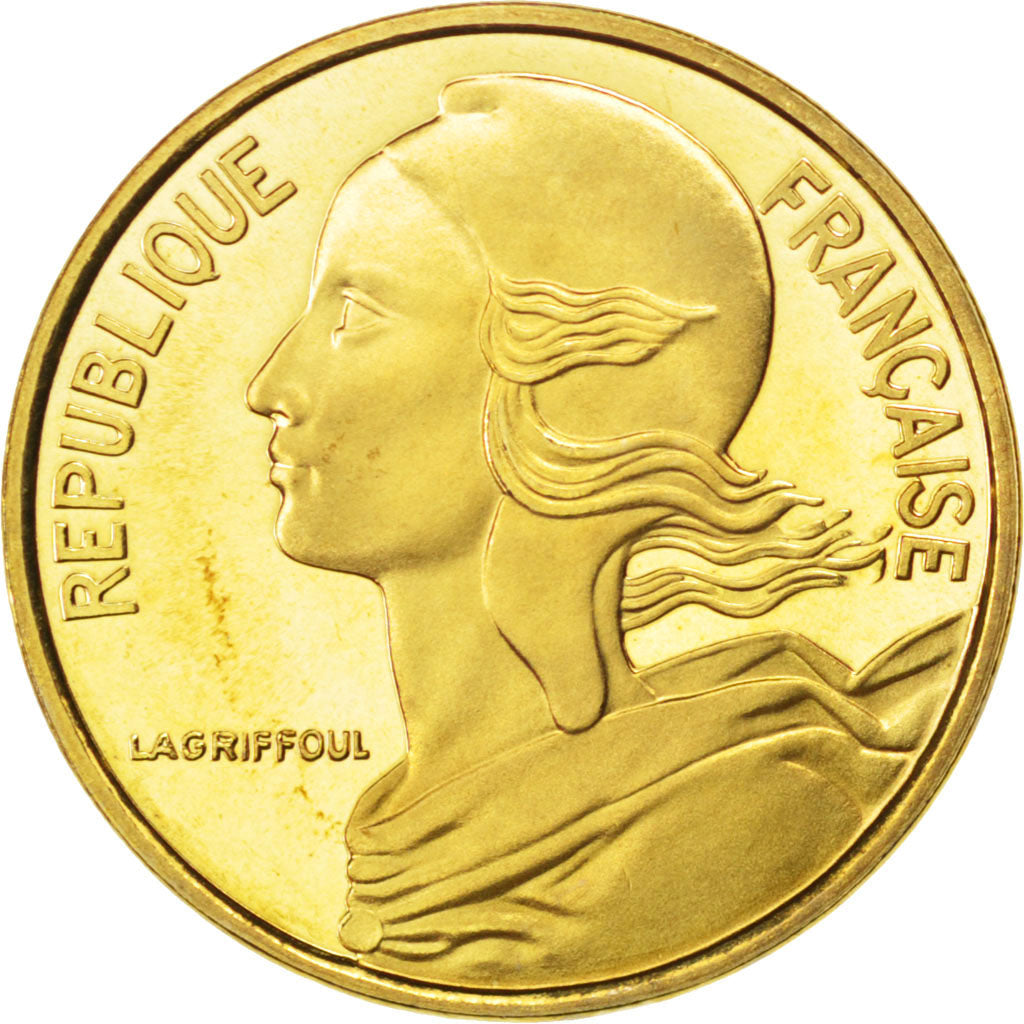 FRANCE, Marianne, 5 Centimes, 1993, Paris, KM #933, MS(65-70), Aluminum-Bronze,.