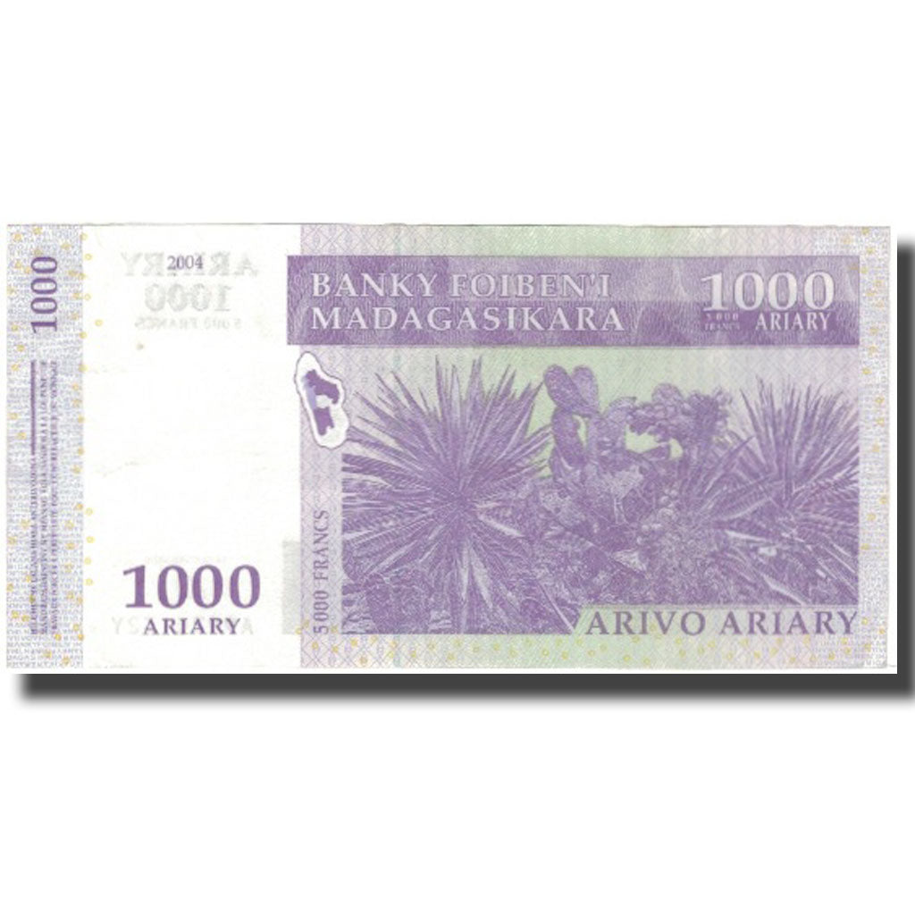 Banconote, Madagascar, 1000 Ariary, 2004, KM:89b, BB