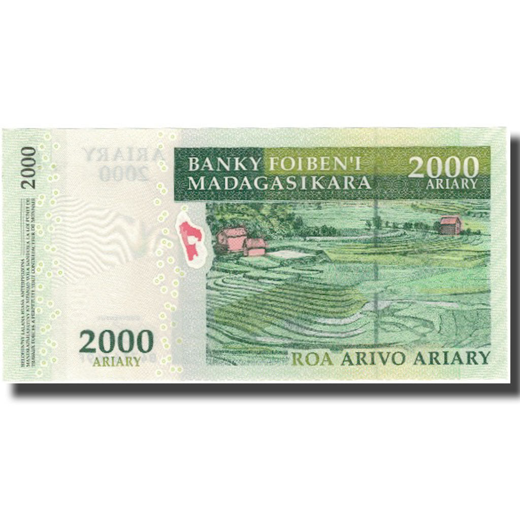 Billete, 2000 Ariary, Madagascar, KM:90b, UNC