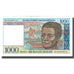 Nota, Madagáscar, 1000 Francs = 200 Ariary, KM:76b, AU(55-58)