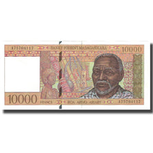 Banknote, Madagascar, 10,000 Francs = 2000 Ariary, KM:79b, AU(55-58)