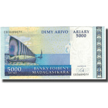 Banknote, Madagascar, 5000 Ariary, KM:91b, UNC(63)