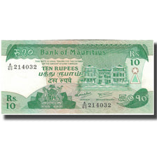 Billete, 10 Rupees, Mauricio, KM:35a, UNC