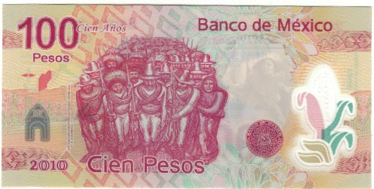Billete, 100 Pesos, 2010, México, KM:128b, UNC