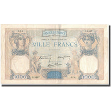 Francia, 1000 Francs, Cérès et Mercure, 1939-12-07, BC, Fayette:38.40, KM:90c
