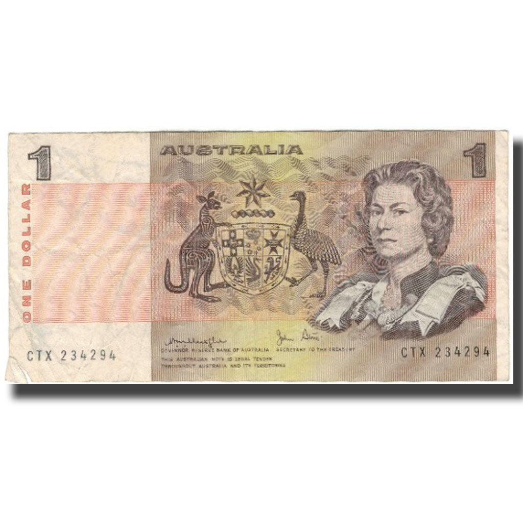 Biljet, Australië, 1 Dollar, KM:42c, TB