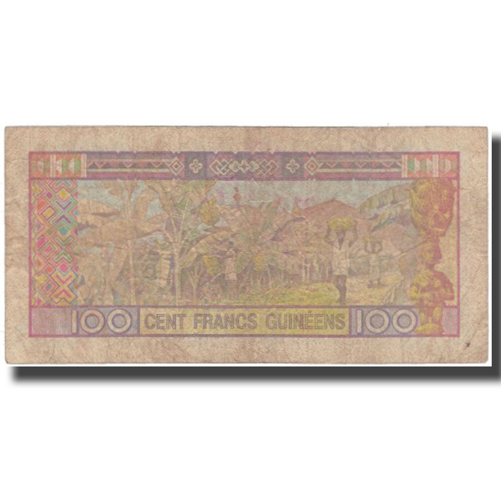 Banconote, Guinea, 100 Francs, 1985, KM:30a, B+