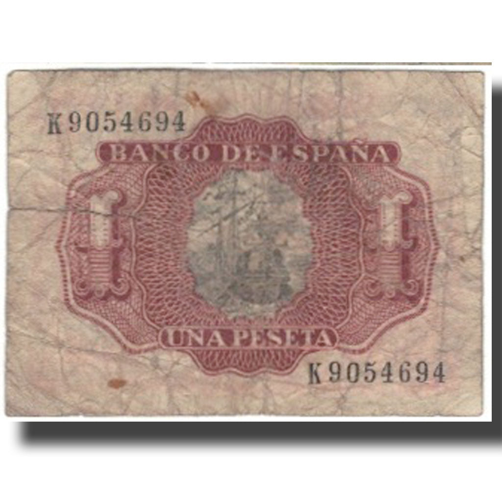 Banknote, Spain, 1 Peseta, 1933-07-22, KM:144a, F(12-15)