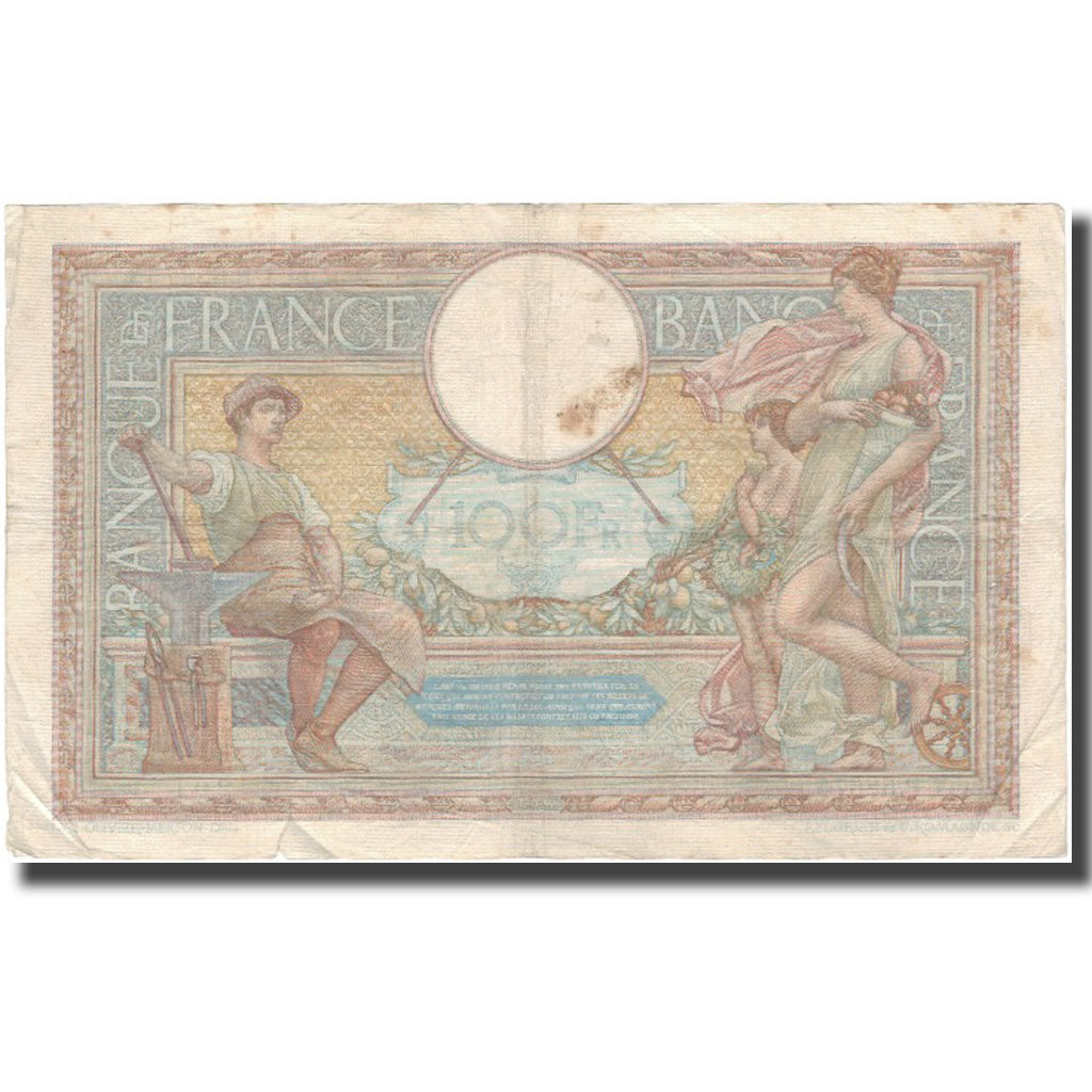 Francja, 100 Francs, Luc Olivier Merson, 1938-04-14, VF(20-25), Fayette:25.15