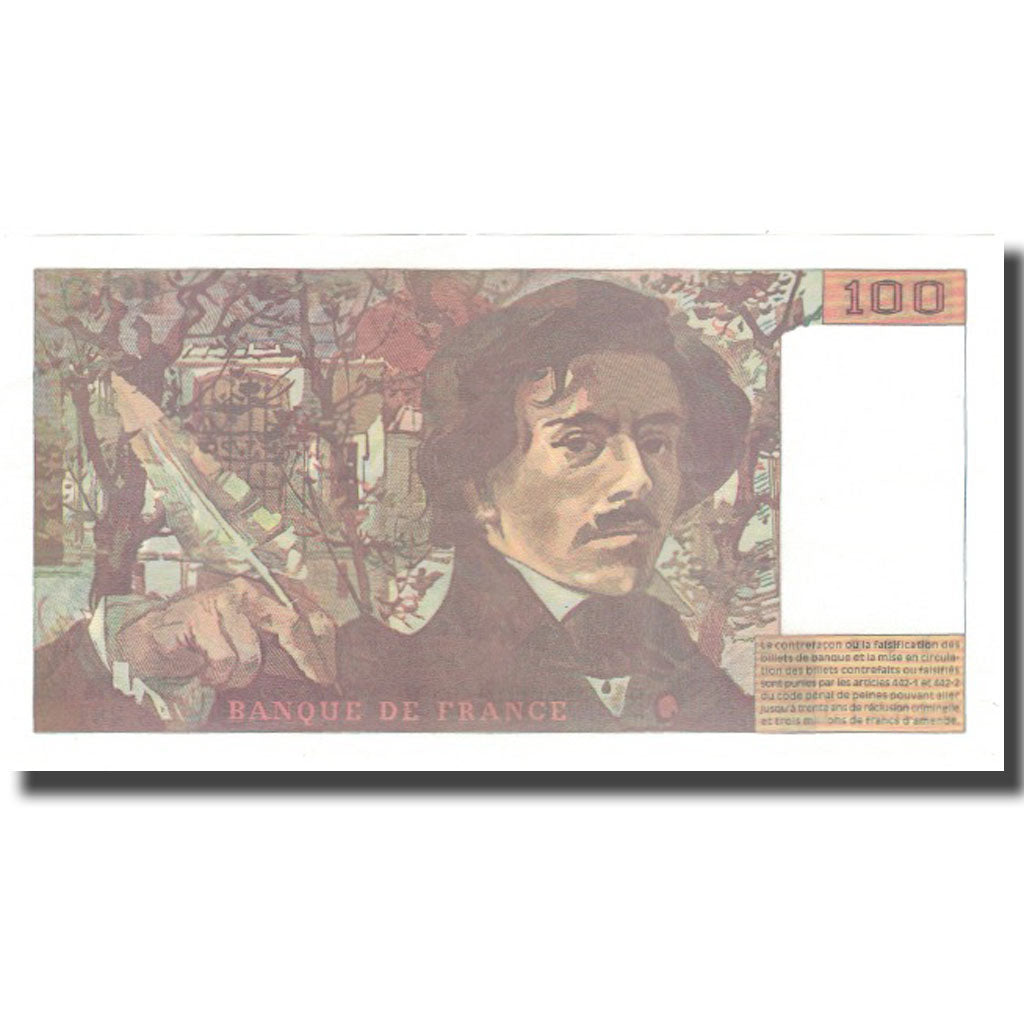 Frankrijk, 100 Francs, Delacroix, 1994, SUP, Fayette:69ter.1c, KM:154h