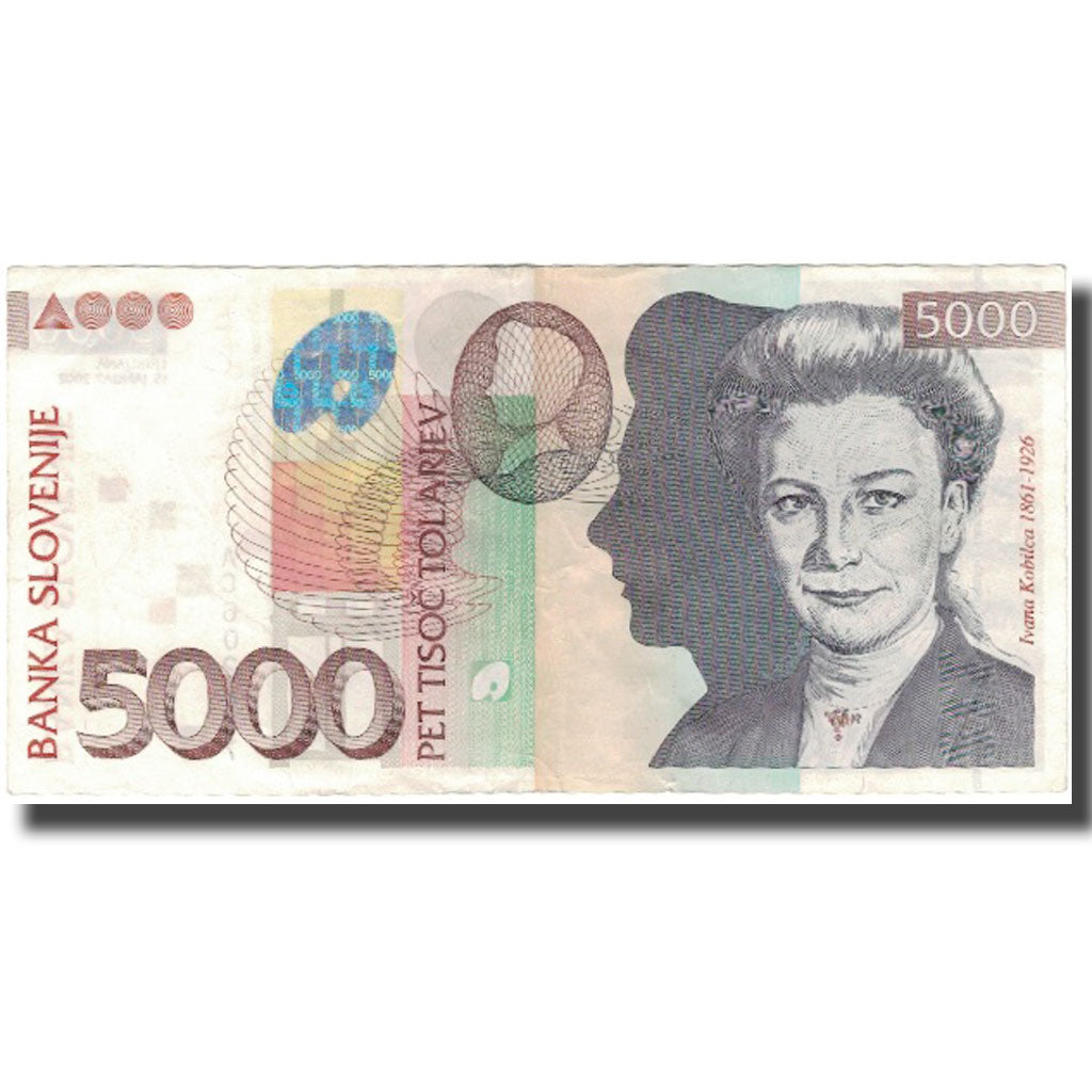 Banknote, Slovenia, 5000 Tolarjev, 1992-01-15, KM:33a, AU(50-53)