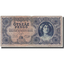 Banknote, Hungary, 500 Pengö, 1945, KM:117a, VF(30-35)