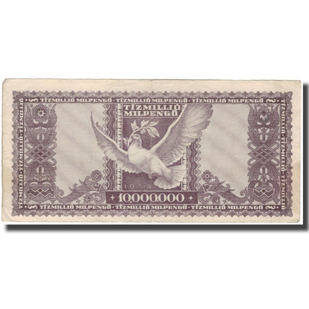Banknote, Hungary, 10 Million Milpengö, 1946, KM:129, EF(40-45)