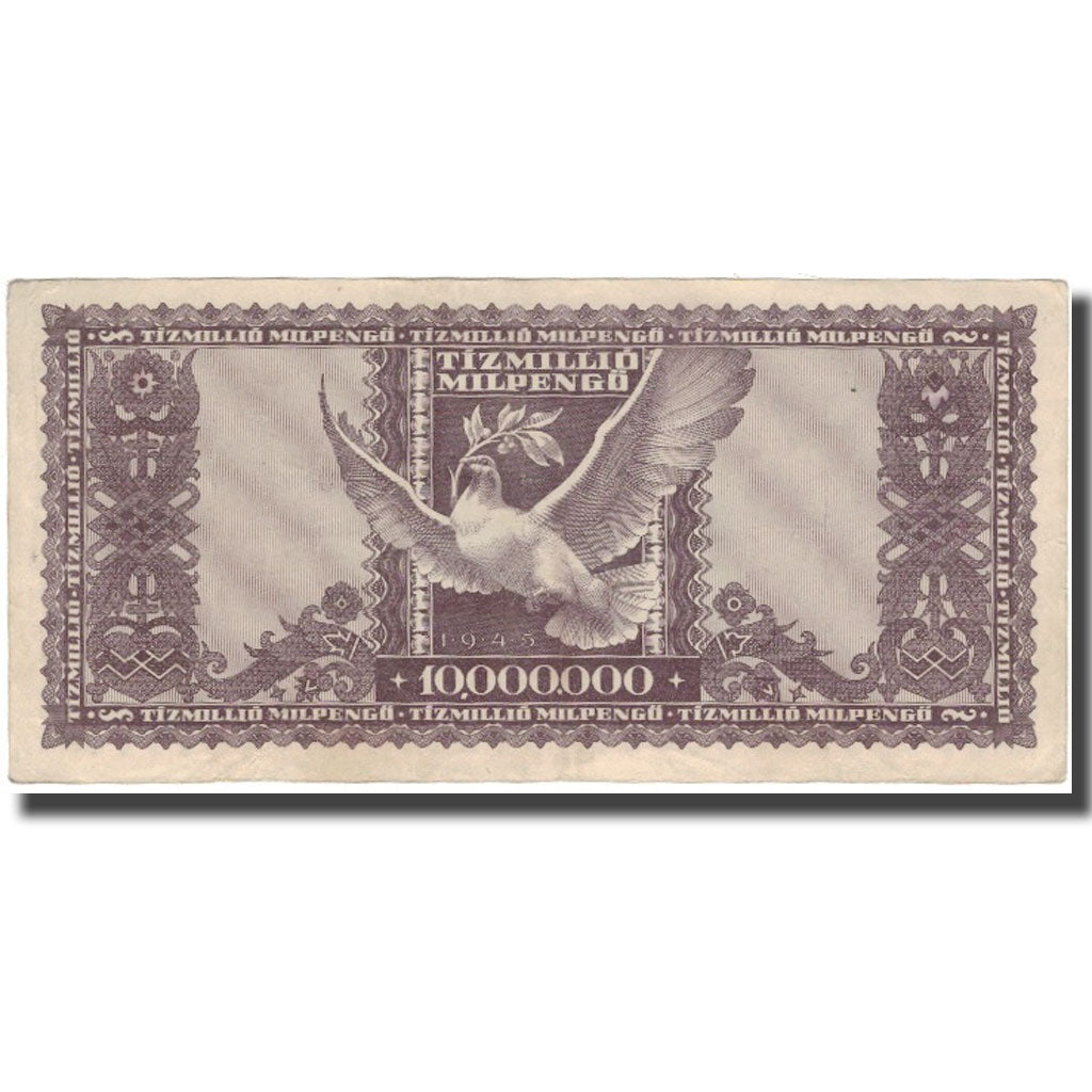 Banknote, Hungary, 10 Million Milpengö, 1946, KM:129, EF(40-45)