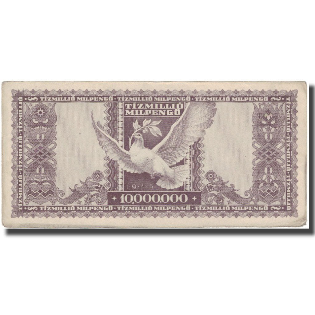 Banknote, Hungary, 10 Million Milpengö, 1946, KM:129, EF(40-45)