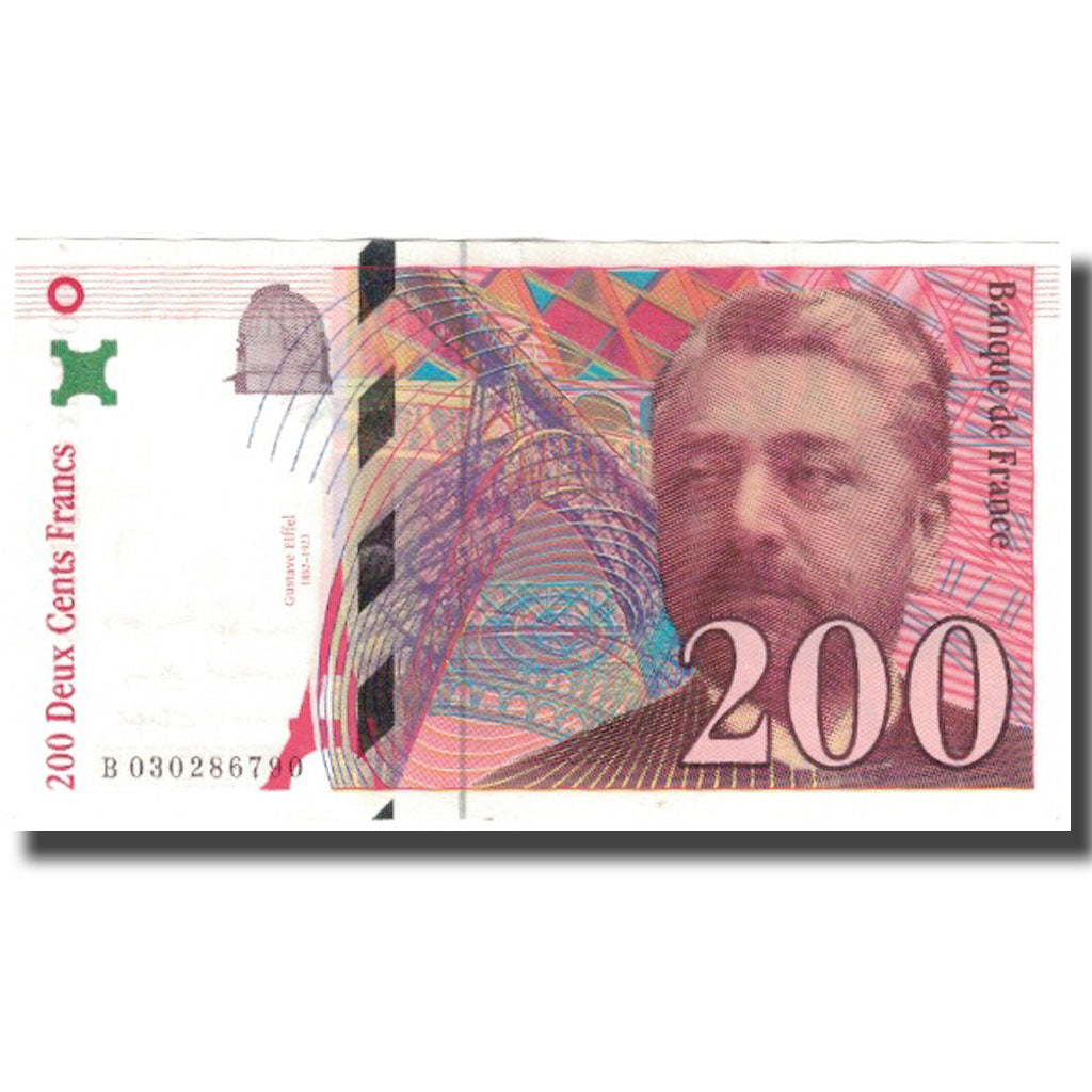 France, 200 Francs, Eiffel, 1996, AU(50-53), Fayette:75.2, KM:159a