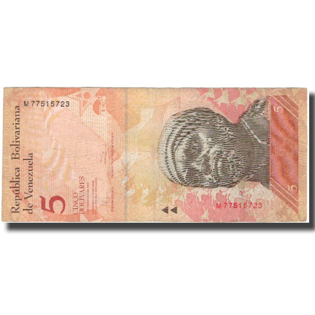 Banknote, Venezuela, 5 Bolivares, 2011-02-03, VF(20-25)