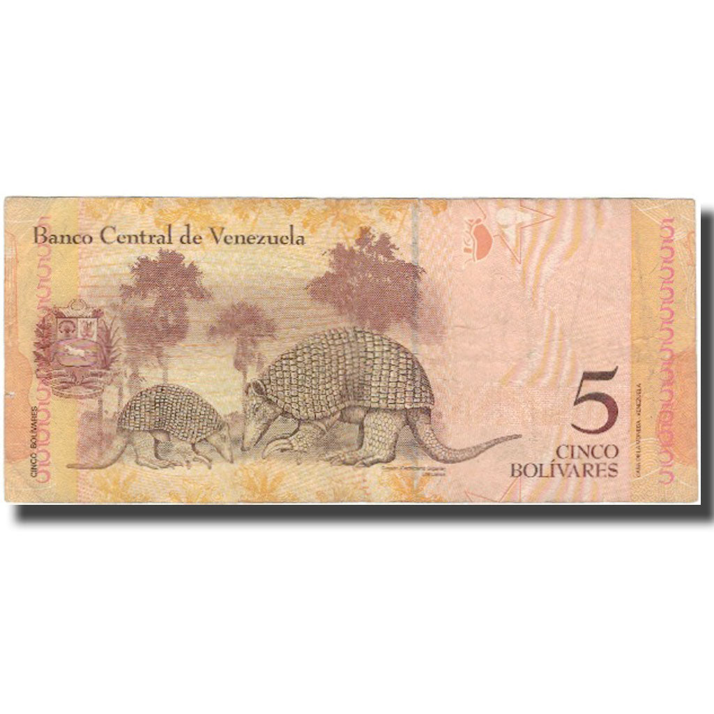 Banknote, Venezuela, 5 Bolivares, 2011-02-03, VF(20-25)