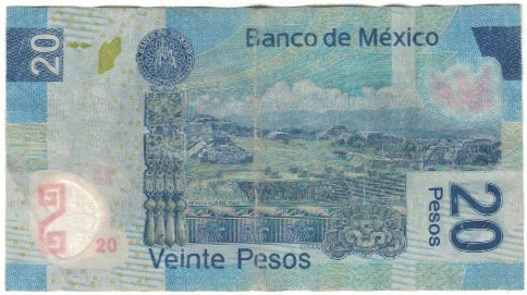 Banknote, Mexico, 20 Pesos, 2006-06-19, KM:122b, VF(20-25)