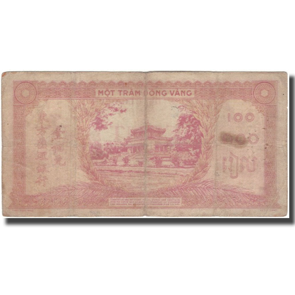 Banknote, FRENCH INDO-CHINA, 100 Piastres, KM:67, VF(30-35)